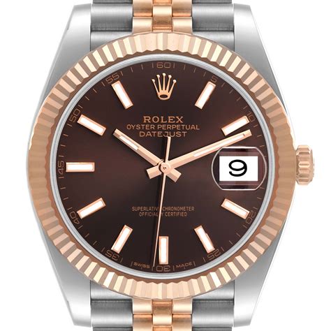 rolex datejust 41 chocolate dial.